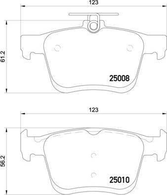 Brembo P 85 125E - Тормозные колодки, дисковые, комплект parts5.com