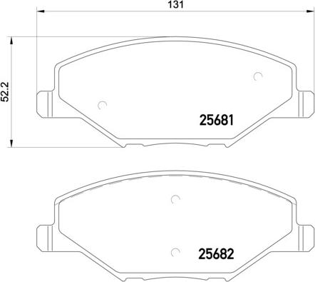 Brembo P 85 121 - Тормозные колодки, дисковые, комплект parts5.com