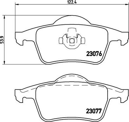 Brembo P 86 014 - Тормозные колодки, дисковые, комплект parts5.com