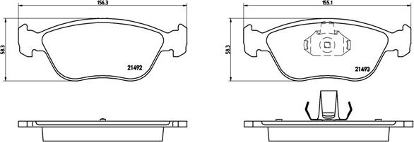 Brembo P 86 024 - Тормозные колодки, дисковые, комплект parts5.com