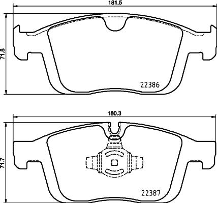 Brembo P 86 026 - Тормозные колодки, дисковые, комплект parts5.com