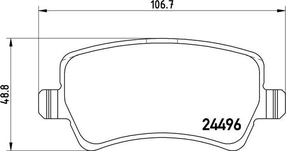 Brembo P 86 021X - Тормозные колодки, дисковые, комплект parts5.com