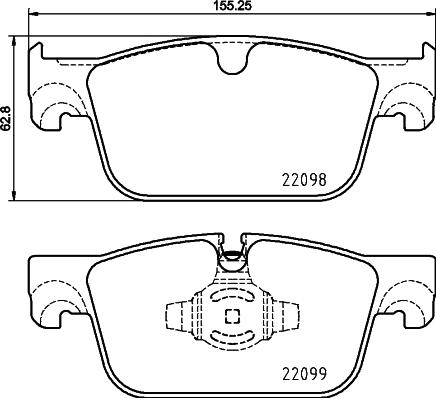 Brembo P 86 028 - Тормозные колодки, дисковые, комплект parts5.com