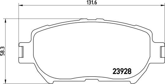 Brembo P 83 062 - Тормозные колодки, дисковые, комплект parts5.com