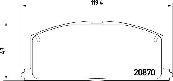 Brembo P 83 011 - Тормозные колодки, дисковые, комплект parts5.com