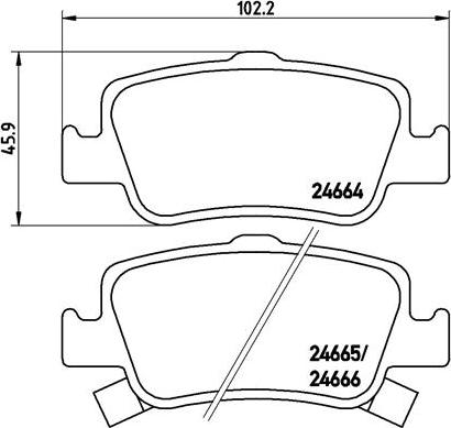 Brembo P 83 080 - Тормозные колодки, дисковые, комплект parts5.com