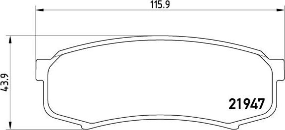 Brembo P 83 024 - Тормозные колодки, дисковые, комплект parts5.com