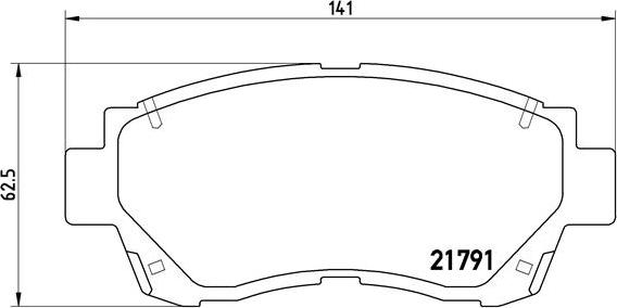 Brembo P 83 027 - Тормозные колодки, дисковые, комплект parts5.com