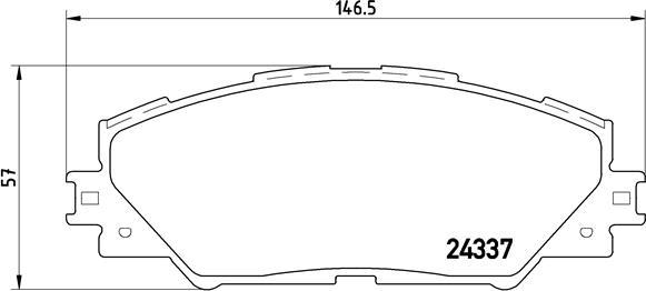 Brembo P 83 071X - Тормозные колодки, дисковые, комплект parts5.com