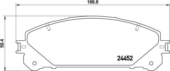 Brembo P 83 145 - Тормозные колодки, дисковые, комплект parts5.com