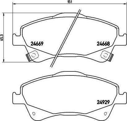 Brembo P 83 109X - Тормозные колодки, дисковые, комплект parts5.com