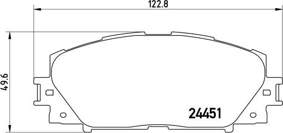 Brembo P 83 106 - Тормозные колодки, дисковые, комплект parts5.com