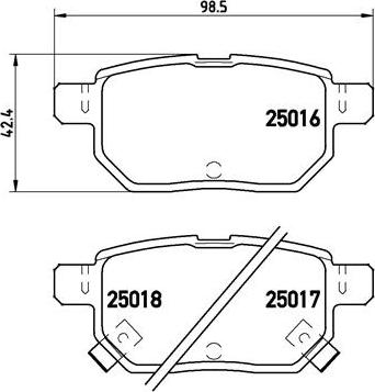 Brembo P 83 133 - Тормозные колодки, дисковые, комплект parts5.com