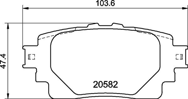 Brembo P 83 174 - Тормозные колодки, дисковые, комплект parts5.com