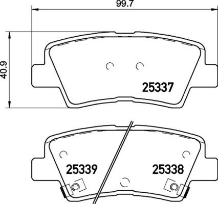 Brembo P 30 094 - Тормозные колодки, дисковые, комплект parts5.com