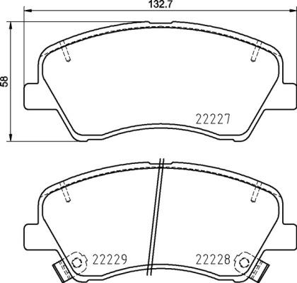 Brembo P 30 098 - Тормозные колодки, дисковые, комплект parts5.com