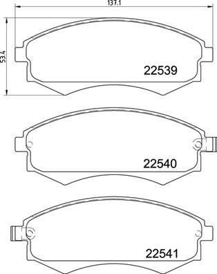 Brembo P 30 097 - Тормозные колодки, дисковые, комплект parts5.com