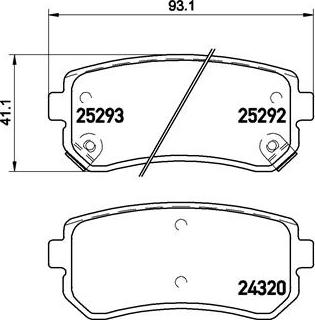 Brembo P 30 051X - Тормозные колодки, дисковые, комплект parts5.com