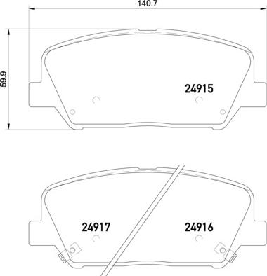 Brembo P 30 065X - Тормозные колодки, дисковые, комплект parts5.com