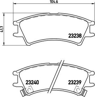 Brembo P 30 011 - Тормозные колодки, дисковые, комплект parts5.com