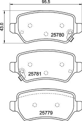 Brembo P 30 120 - Тормозные колодки, дисковые, комплект parts5.com