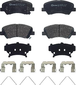 Brembo P 30 122 - Тормозные колодки, дисковые, комплект parts5.com