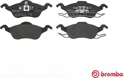 Brembo P 24 046 - Тормозные колодки, дисковые, комплект parts5.com