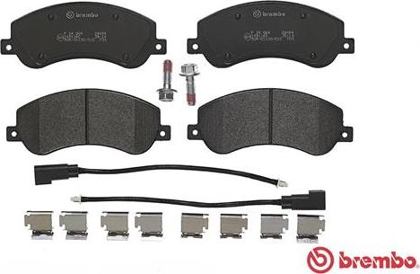 Brembo P 24 064 - Тормозные колодки, дисковые, комплект parts5.com