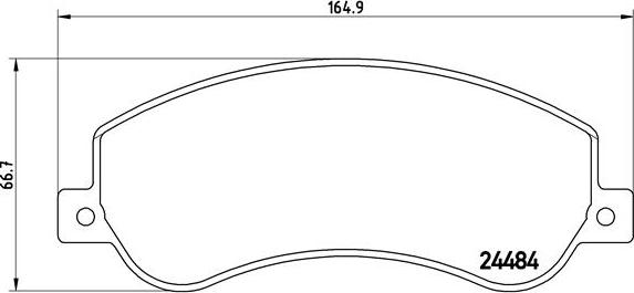 Brembo P 85 115 - Тормозные колодки, дисковые, комплект parts5.com