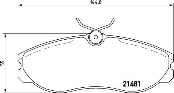 Brembo P 24 039 - Тормозные колодки, дисковые, комплект parts5.com