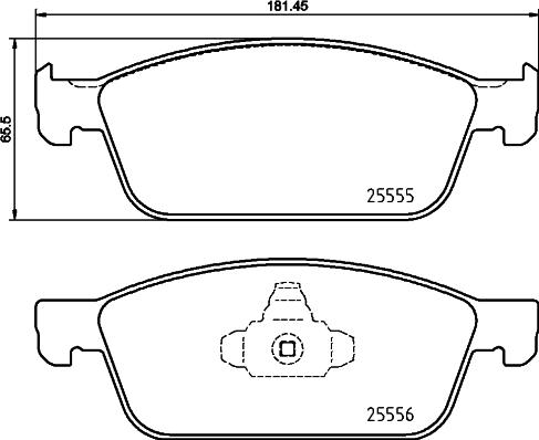 Brembo P 24 199 - Тормозные колодки, дисковые, комплект parts5.com