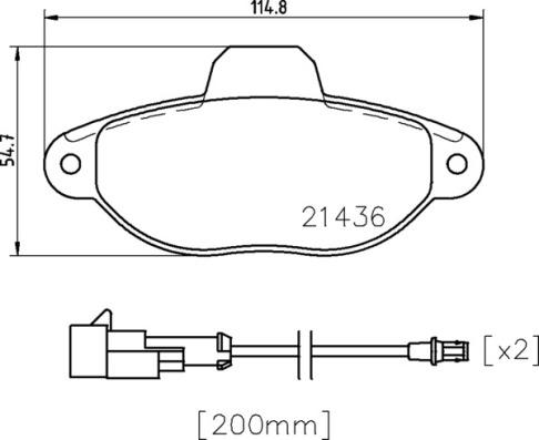 Brembo P 24 147X - Тормозные колодки, дисковые, комплект parts5.com