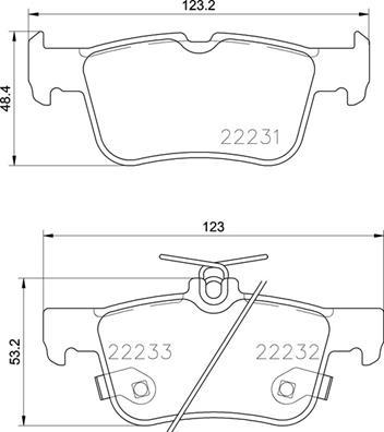 Brembo P 24 201 - Тормозные колодки, дисковые, комплект parts5.com