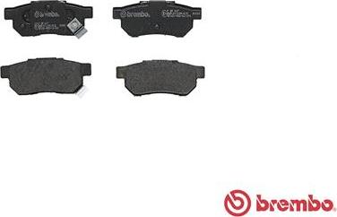 Brembo P 28 017 - Тормозные колодки, дисковые, комплект parts5.com
