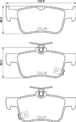 Brembo P 28 089 - Тормозные колодки, дисковые, комплект parts5.com