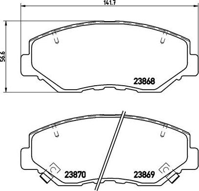 Brembo P 28 035X - Тормозные колодки, дисковые, комплект parts5.com