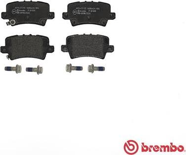 Brembo P 28 038 - Тормозные колодки, дисковые, комплект parts5.com