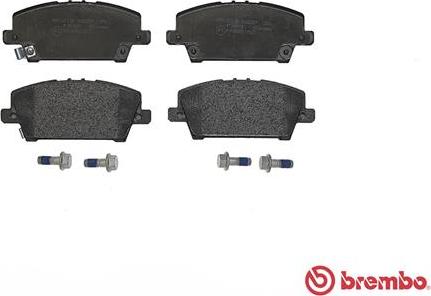 Brembo P 28 037 - Тормозные колодки, дисковые, комплект parts5.com