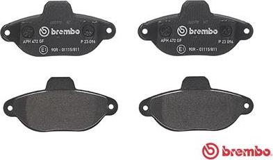 Brembo P 23 096 - Тормозные колодки, дисковые, комплект parts5.com