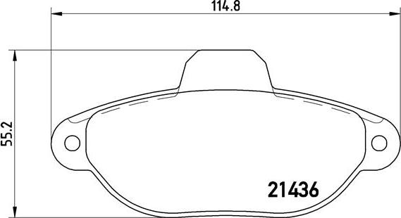 Brembo P 23 096 - Тормозные колодки, дисковые, комплект parts5.com