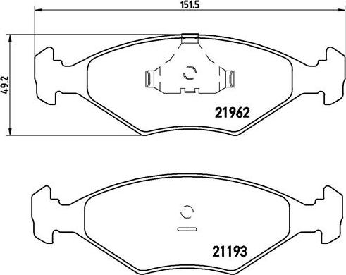 Brembo P 23 055 - Тормозные колодки, дисковые, комплект parts5.com