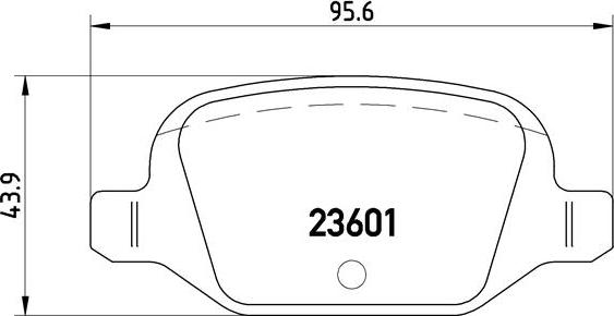 Brembo P 23 064 - Тормозные колодки, дисковые, комплект parts5.com