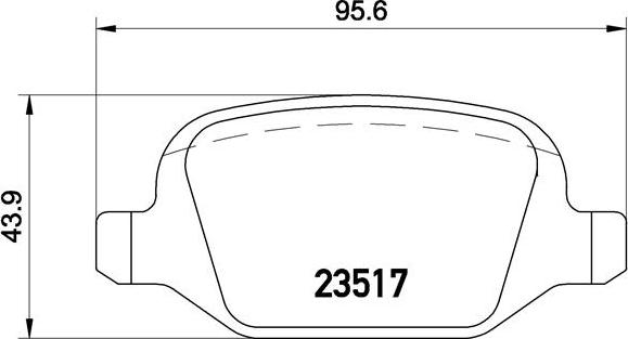 Brembo P 23 065 - Тормозные колодки, дисковые, комплект parts5.com