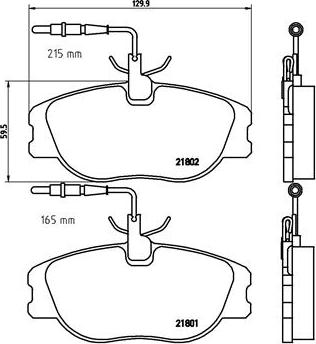 Brembo P 23 061 - Тормозные колодки, дисковые, комплект parts5.com