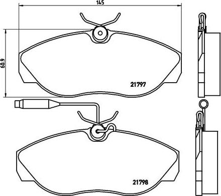 Brembo P 23 068 - Тормозные колодки, дисковые, комплект parts5.com