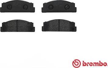 Brembo P 23 003 - Тормозные колодки, дисковые, комплект parts5.com