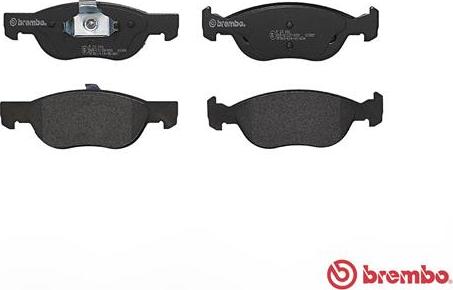 Brembo P 23 081 - Тормозные колодки, дисковые, комплект parts5.com