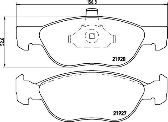 Brembo P 23 081 - Тормозные колодки, дисковые, комплект parts5.com