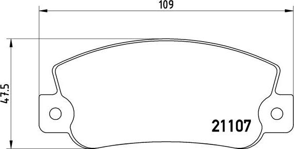 Brembo P 23 032 - Тормозные колодки, дисковые, комплект parts5.com