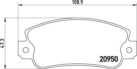 Brembo P 23 021 - Тормозные колодки, дисковые, комплект parts5.com